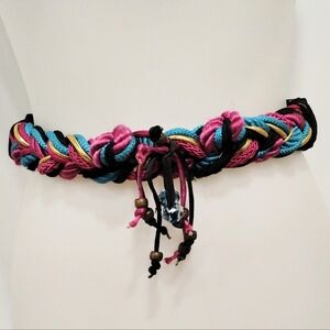 VINTAGE IONE COLORFUL BEADED BELT
